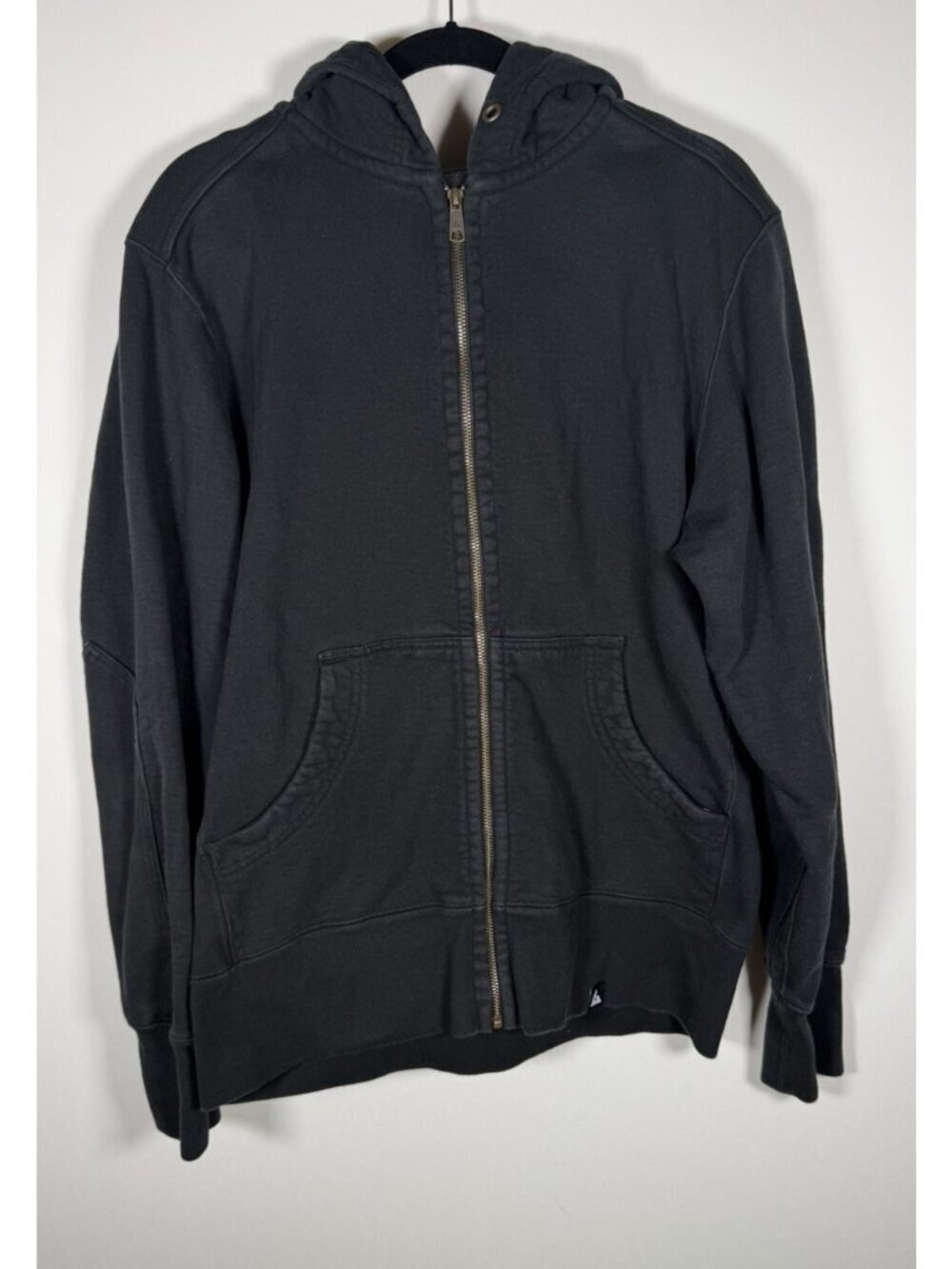 American Giant classic black heavyweight full zip hoodie USA cotton L loungewear